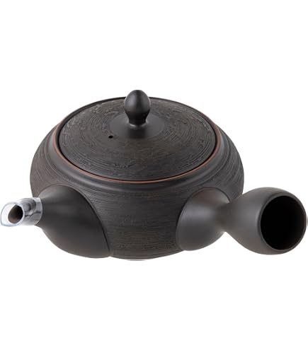 Amazon｜北龍 黒窯変櫛目 セラメッシュ 250ml ミ1605｜急須 オンライン通販